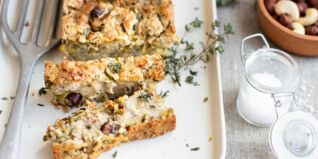 Veganer Cashew-Nussbraten