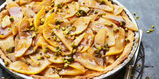 Vanilletarte mit Quitten Vanilletarte mit Quitten