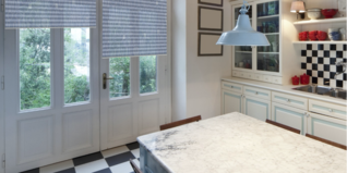 Plissees in der Küche