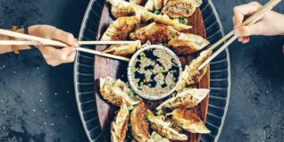 Gyozas japanische Teigtaschen