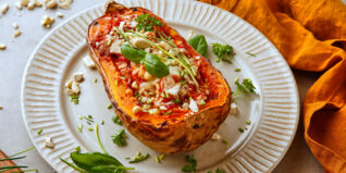 Gratinierter Butternut-Kürbis Gratinierter Butternut-Kürbis