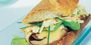 Croque mit Brie und Schweinebraten