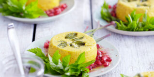 Möhrenflan mit Giersch