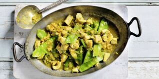 Hähnchencurry mit Zuckerschoten