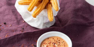 Metaxasauce mit Churros Metaxasauce mit Churros