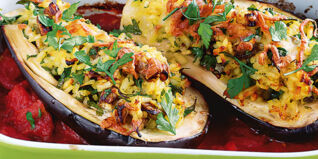 Gefüllte Auberginen Gefüllte Auberginen