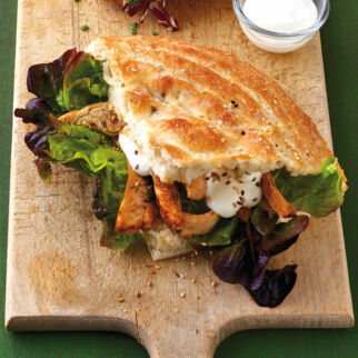 Fladenbrot mit Gyros Fladenbrot mit Gyros