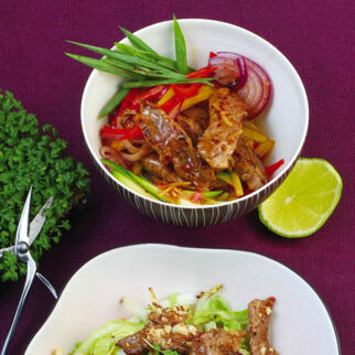 Scharfe Rindfleisch-Pfanne Scharfe Rindfleisch-Pfanne