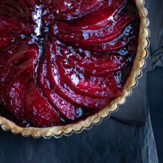 Quittentarte-mit-Johannisbeeren Quittentarte-mit-Johannisbeeren