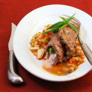 Rinderrouladen mit Gorgonzola Rinderrouladen mit Gorgonzola