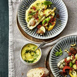 Ofengemüse mit Scordalia Ofengemüse mit Scordalia