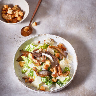 Ceasars-Salad-Austernpilze Ceasars-Salad-Austernpilze
