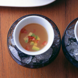 Geeiste Tomatensuppe