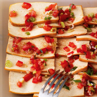 Räuchertofu-Carpaccio Räuchertofu-Carpaccio