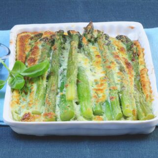 Spargel mit Basilikumhaube Spargel mit Basilikumhaube