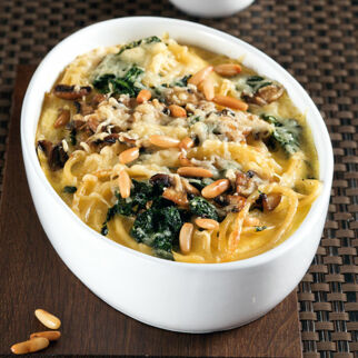 Überbackene Spinatnudeln Überbackene Spinatnudeln