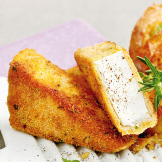 Gebackener Schafkäse