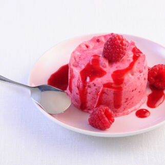 Schnelles Himbeereis Schnelles Himbeereis