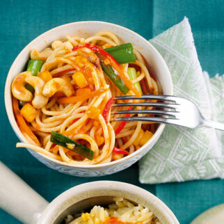 Spaghetti mit Ingwersauce Spaghetti mit Ingwersauce