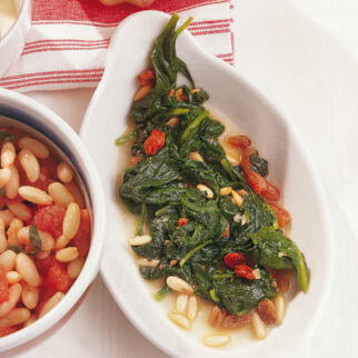 Gebratener Spinat Gebratener Spinat