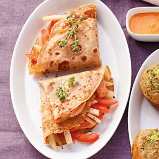 Kohlrabi-Tomaten-Pfannkuchen Kohlrabi-Tomaten-Pfannkuchen