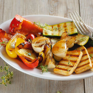 Tofu-Paprika-Grillteller