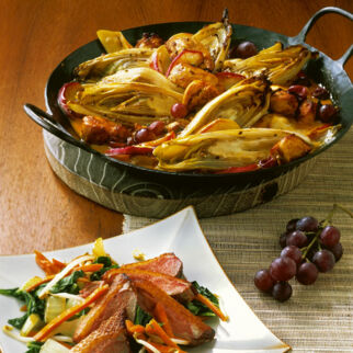 Hähnchen-Chicorée-Gratin Hähnchen-Chicorée-Gratin