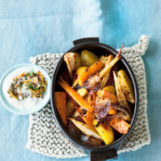 Ofengemüse mit Orangensauce