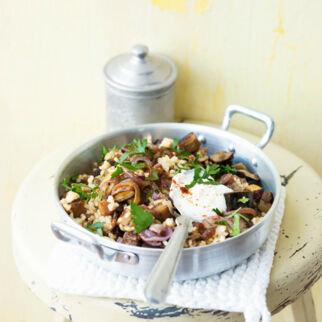 Libanesischer Auberginen-Bulgur Libanesischer Auberginen-Bulgur