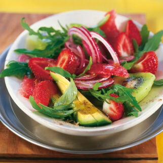 Rucola-Frucht-Salat Rucola-Frucht-Salat