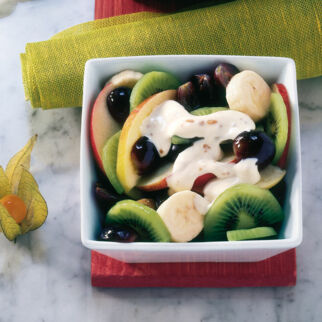 Obstsalat mit Mascarponecreme