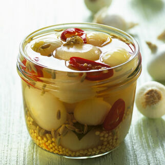 Pikante Perlzwiebeln Pikante Perlzwiebeln