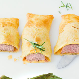 Lammlachse im Teigmantel Lammlachse im Teigmantel