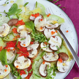 Champignon-Kohlrabi-Teller Champignon-Kohlrabi-Teller