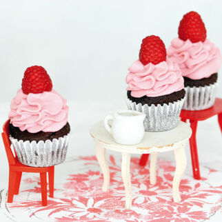 Mini-Cupcakes mit Himbeercreme Mini-Cupcakes mit Himbeercreme