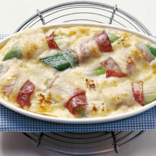 Porree mit Schinken Porree mit Schinken