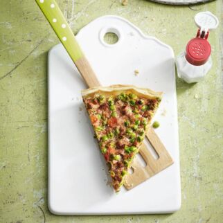 Erbsen-Wurst-Quiche Erbsen-Wurst-Quiche
