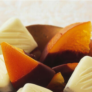 Kandierte Orangen mit Schokolade Kandierte Orangen mit Schokolade