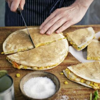 Kürbis-Quesadillas