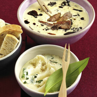 Bärlauch-Fondue Bärlauch-Fondue