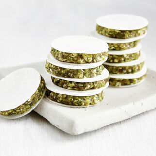 Pistazien-Dattel-Oblaten Pistazien-Dattel-Oblaten