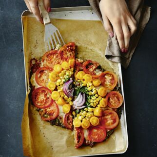 Regenbogen-Pizza Regenbogen-Pizza