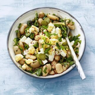 Bohnensalat mit Ei Bohnensalat mit Ei