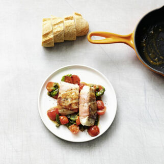 Kabeljau mit Kirschtomaten Kabeljau mit Kirschtomaten