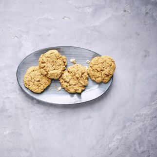 Erdnuss-Haferflocken-Cookies