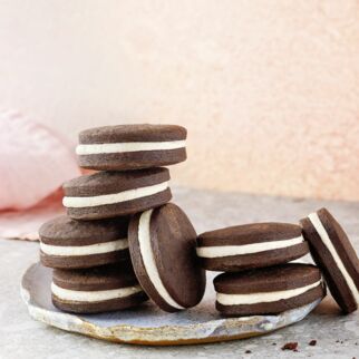 Doppelkeks mit Vanillecreme Doppelkeks mit Vanillecreme