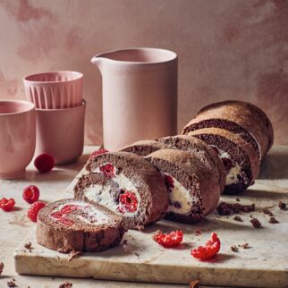 Himbeer-Kakao-Rolle Himbeer-Kakao-Rolle