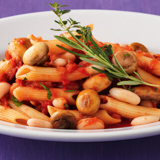 Bohnen-Champignon-Penne Bohnen-Champignon-Penne