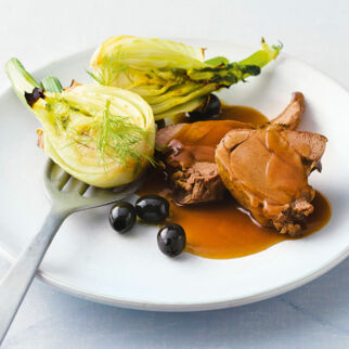 Rehschulter mit gratiniertem Fenchel Rehschulter mit gratiniertem Fenchel