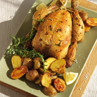 Kr&auml;uter-H&auml;hnchen mit Kartoffeln
